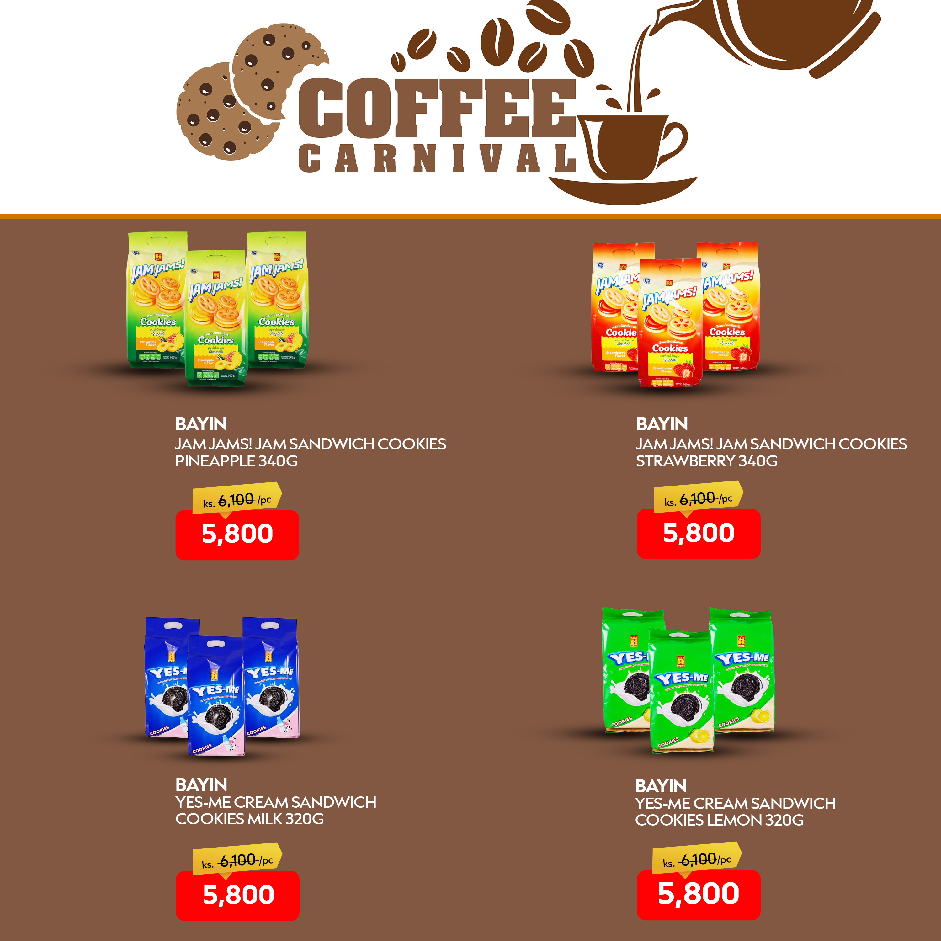 ☕ ကော်ဖီချစ်သူများအတွက် 🤎 𝐂𝐎𝐅𝐅𝐄𝐄 𝐂𝐀𝐑𝐍𝐈𝐕𝐀𝐋 🤎 ဈေးရောင်းပွဲ image 4